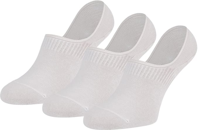 Teckel - Unisex Footies Antislip - 3-Pack - Maat 36/42 - Wit