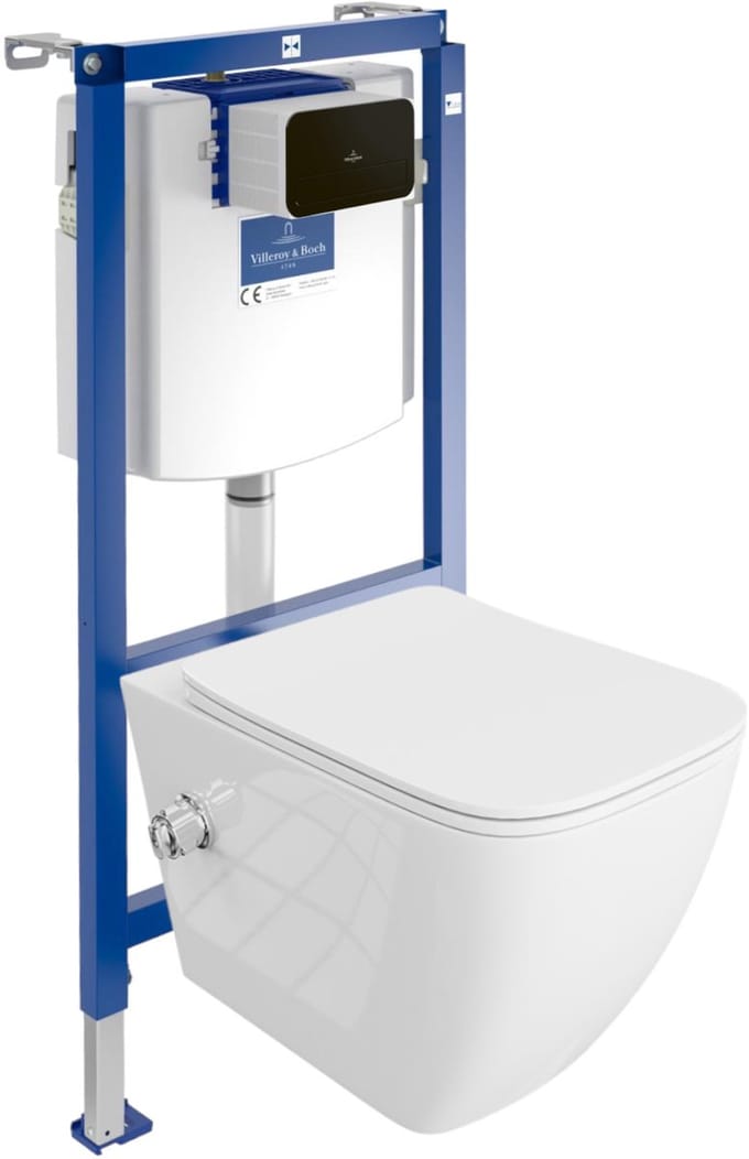 LAVITA complete toiletset PARANA randloos zwart
