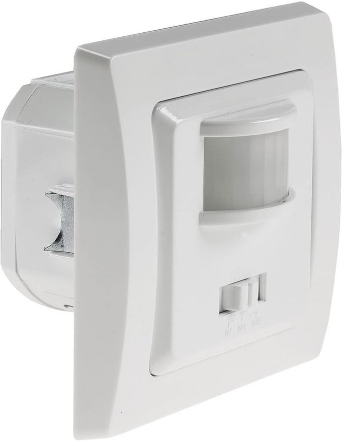 Bewegingsmelder Wit 400W voor Binnen - 2-Draad - Inclusief Frame