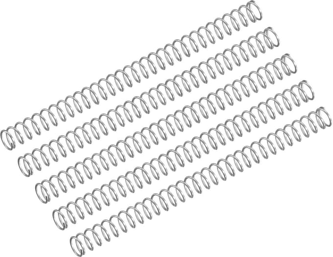 Set van 5 Compressieveren RVS 304 - 3.5mm Buitendiameter, 40mm Lengte