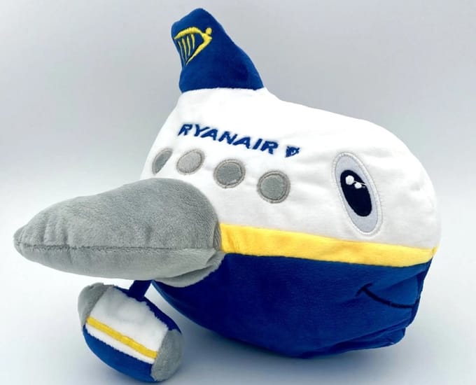 Pluche Knuffel - Ryanair Vliegtuig