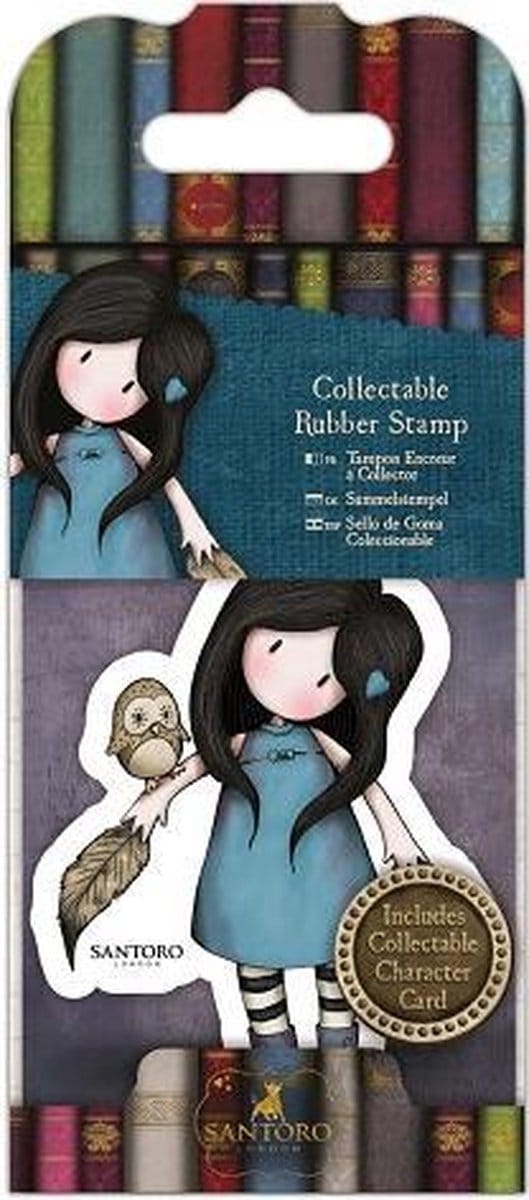 Gorjuss: Collectable Mini Rubber Stamp - Santoro - No. 40 The Owl (GOR 907420)