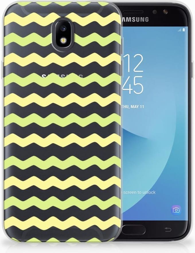 Samsung Galaxy J7 2017 | J7 Pro TPU bumper Waves Yellow