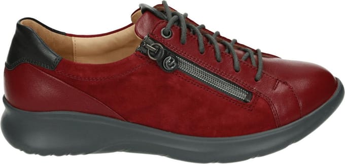 Ganter - 204420 - Dames veterschoenen - Kleur: Rood - Maat: 40.5