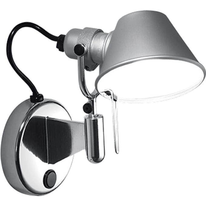 Artemide Tolomeo Faretto Wandlamp Met Schakelaar Aluminium