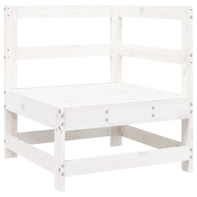 vidaXL - 6-delige - Loungeset - massief - grenenhout - wit