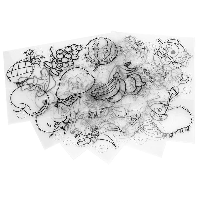 12 stuks krimpfolie, doorschijnend gepolijst, met kleurvulling, doe-het-zelf, handgemaakte accessoires white