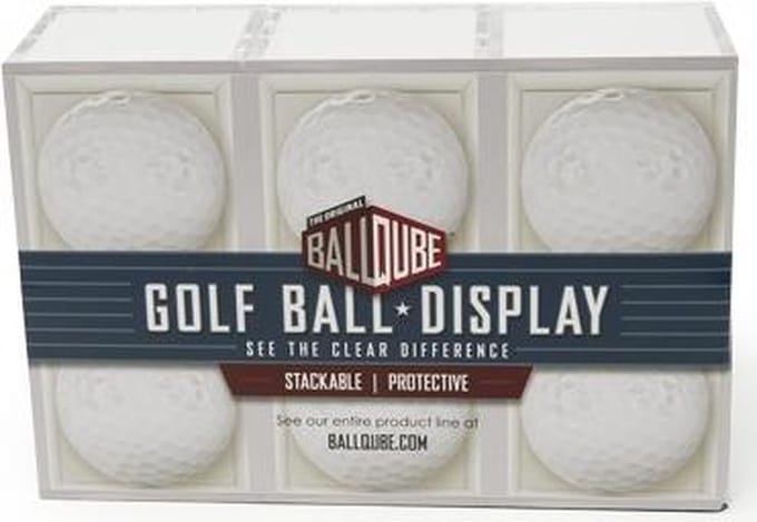 Ballqube - Golf - Golfballen - Houder Voor Golfballen - 6 Pack Golf Ball - Display - One Size