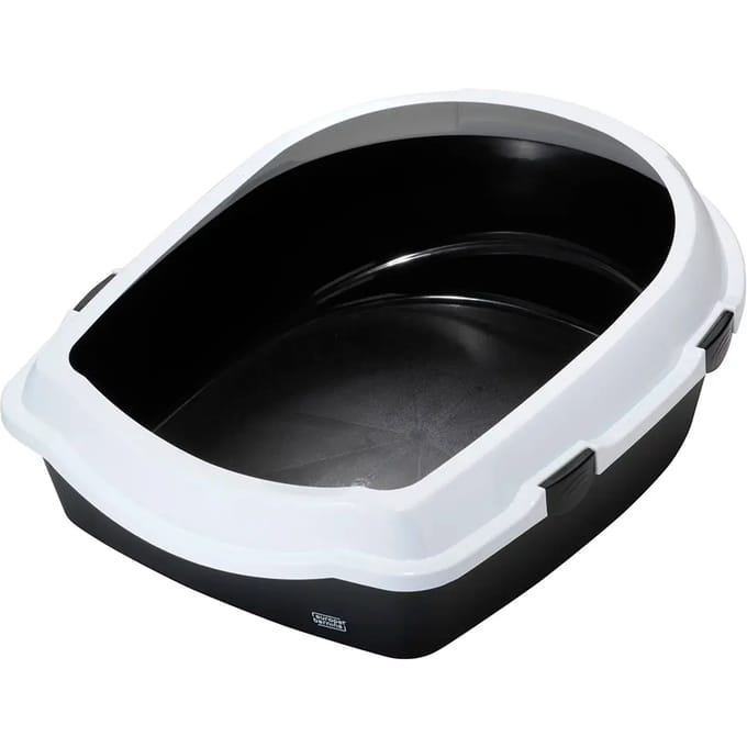Ebi Space Open Kattenbak - Antraciet/Wit - 43 x 56 x 14 cm