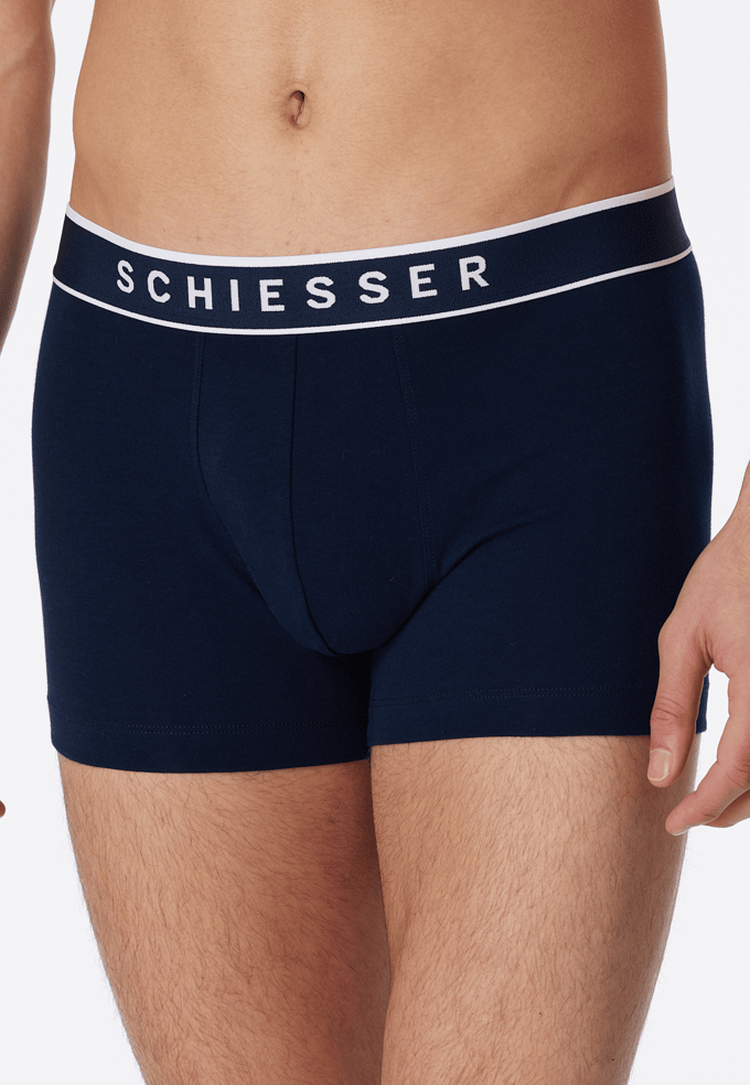 Shorts, set van 3 met geweven elastische tailleband, donkerblauw - 95/5 6