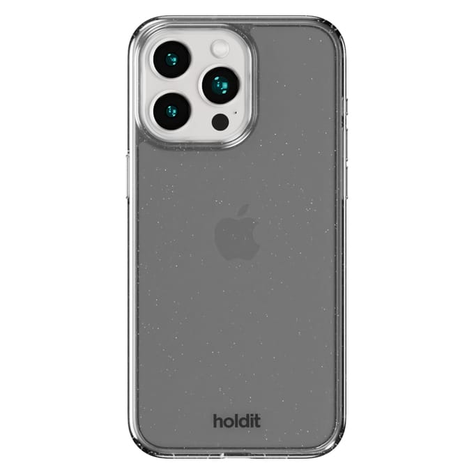 Holdit Glitter Case geschikt voor Apple iPhone 15 Pro - Zwart