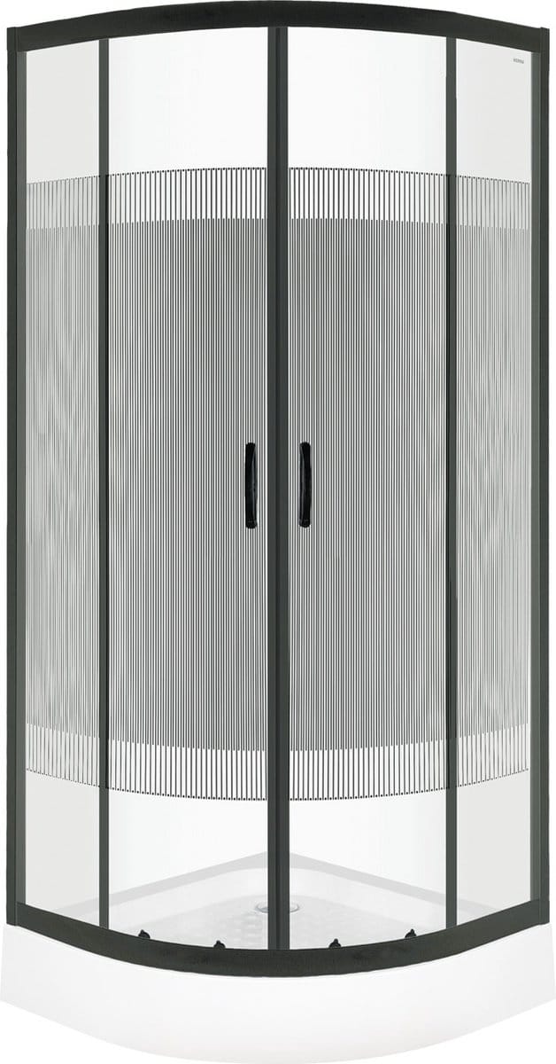 Sanifun douchecabine Rorik Nero 800 x 800 HT