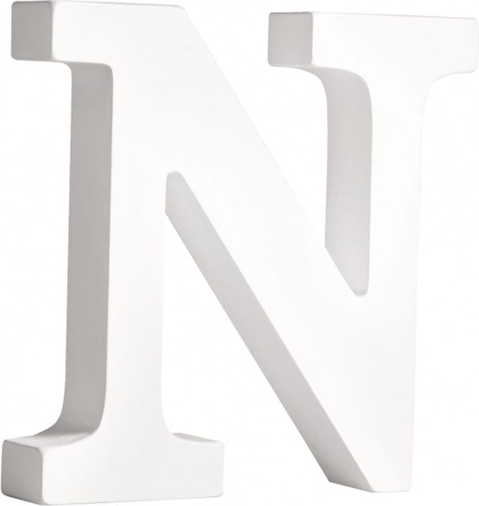 Houten letter N 11 cm