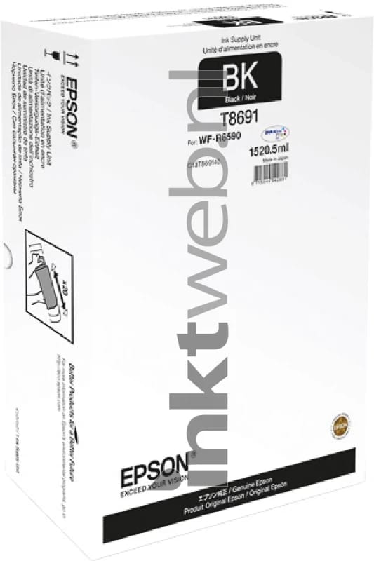 Epson T8691 inktcartridge zwart extra hoge capaciteit (origineel)