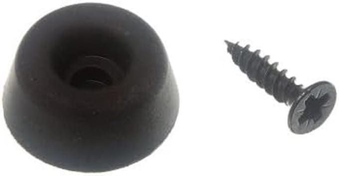 Universele WC-Bril Bufferpads Zwart 19 mm - Set van 8 Stuks