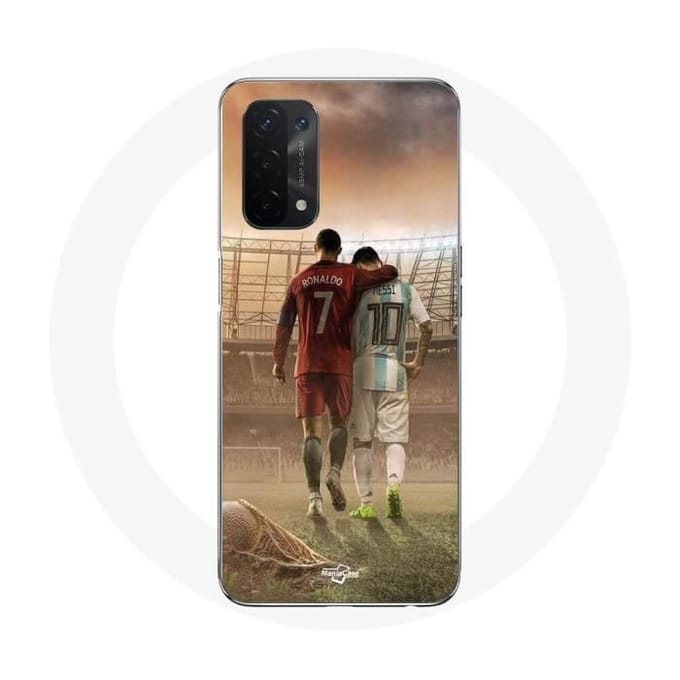 Oppo A54 5G hoesje cristiano ronaldo messi geit