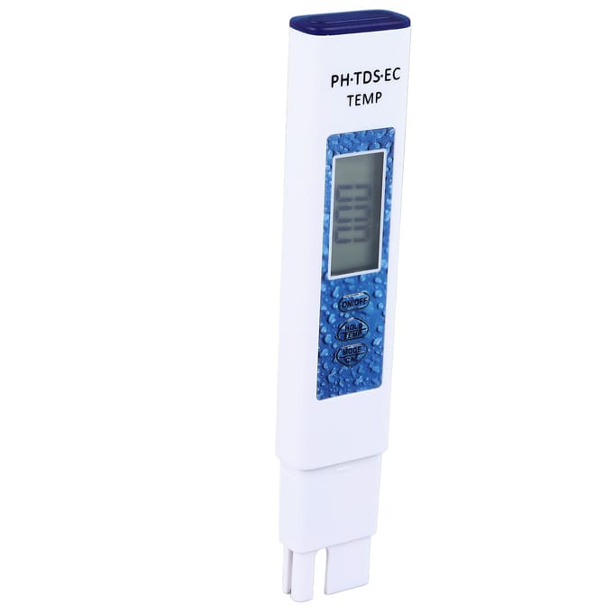 Waterkwaliteit Tester 4 in 1 PH TDS EC Temperatuur Testmeter 0?9999 ppm Nauwkeurige Monitor voor Aquaria