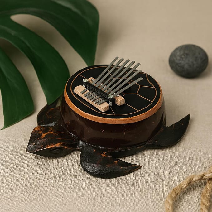 Kalimba antieke schildpad kokosnoot
