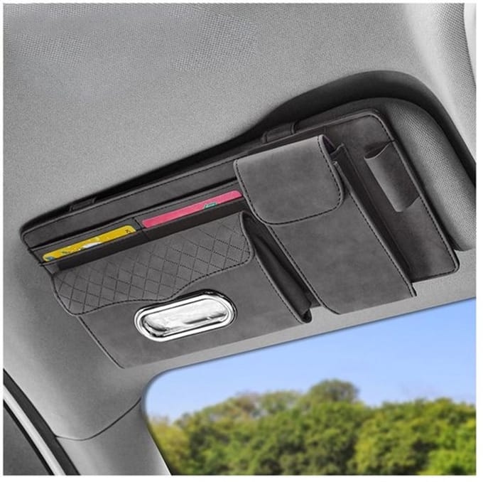 Allecto - Auto zonneklep organizer - Multifunctionele opbergtas