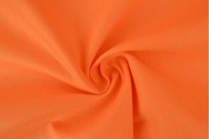 Vilt stof - 3mm dik vilt - 1 meter - Per meter - Oranje