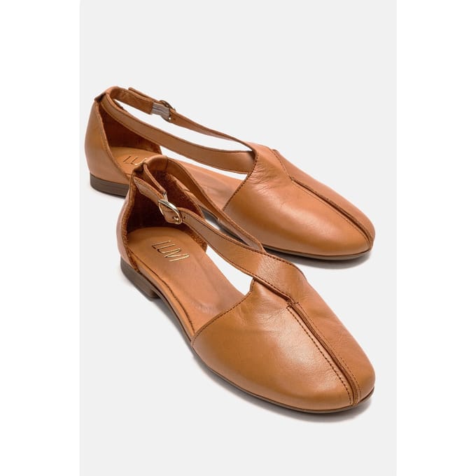 Fable Leren Ballerina met Zijuitsnijding