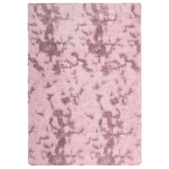 vidaXL - Hoogpolig - vloerkleed - NAVARRA - 160x230 - cm - polyester - stoffig - roze