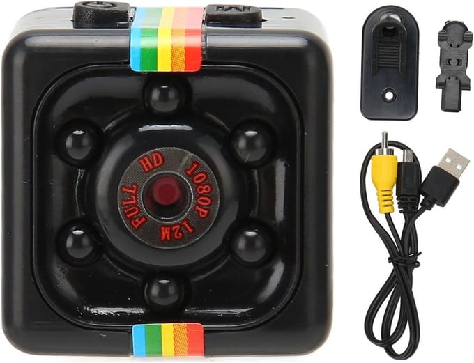 Mini Camera - Draagbare Recorder - Beveiliging Thuis - 1080P HD Nachtzicht - Compact Formaat - Zwart