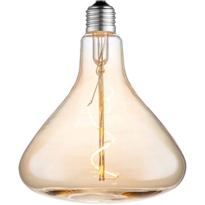Lucande LED-trechterlamp, E27 4W, amber, Ø 14 cm, 2700K