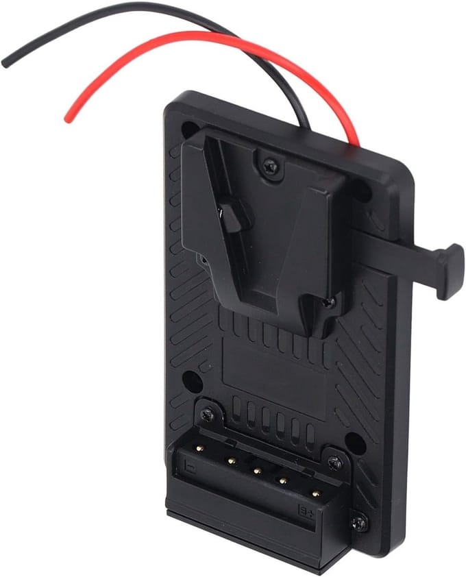 Batterijplaat - V-mount adapter - Apparatuur voeden - Veelzijdige compatibiliteit - 14.8 V - Zwart
