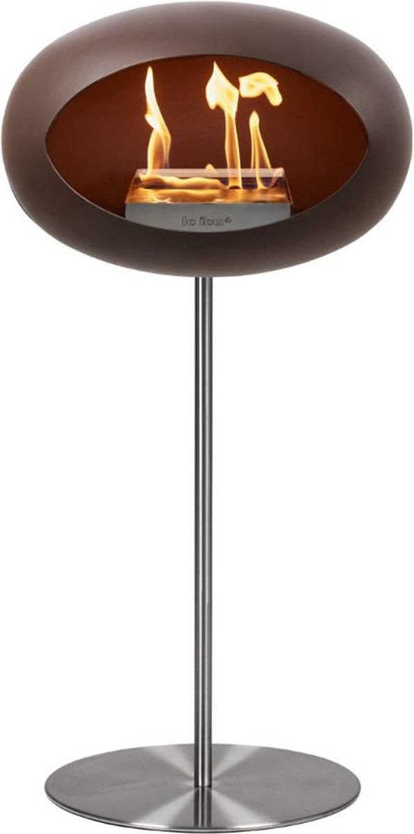 Le Feu Ground Steel - Mocca/Stainless Steel/Stainless Steel - 80cm
