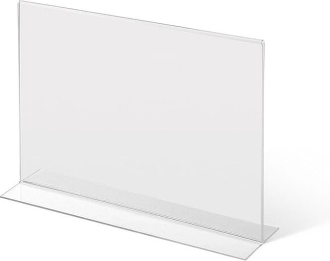 T Standaard Menuhouder Acryl A4 Landschap - Syna TA4PXS