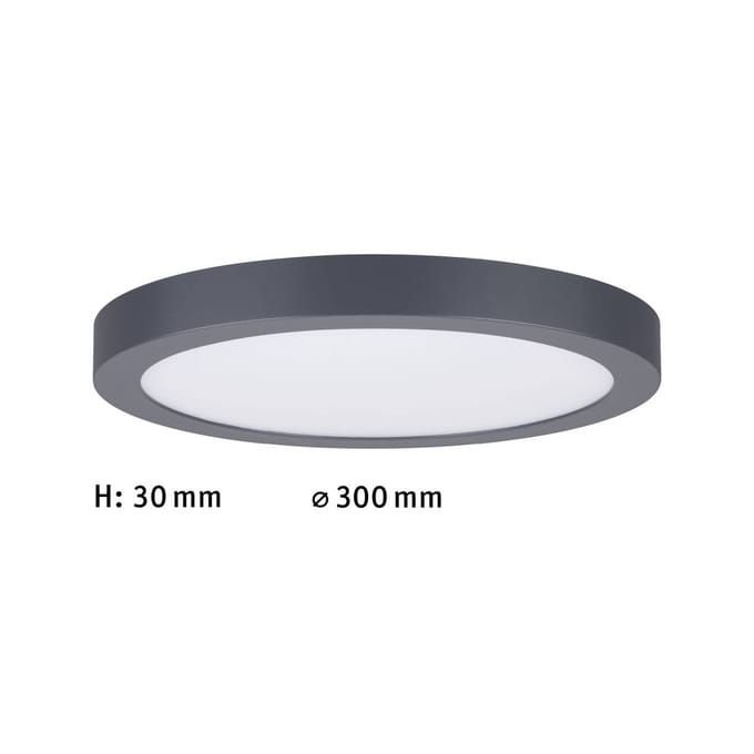 Paulmann 70988 Panel Abia LED-paneel LED LED vast ingebouwd 22 W Donkergrijs