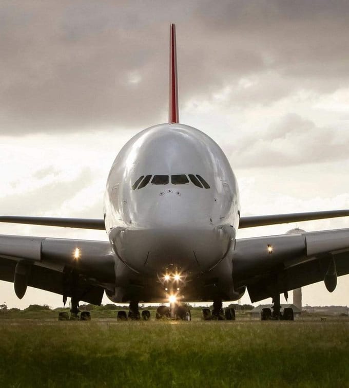 Fotobehang - Airbus 225x250cm - Vliesbehang
