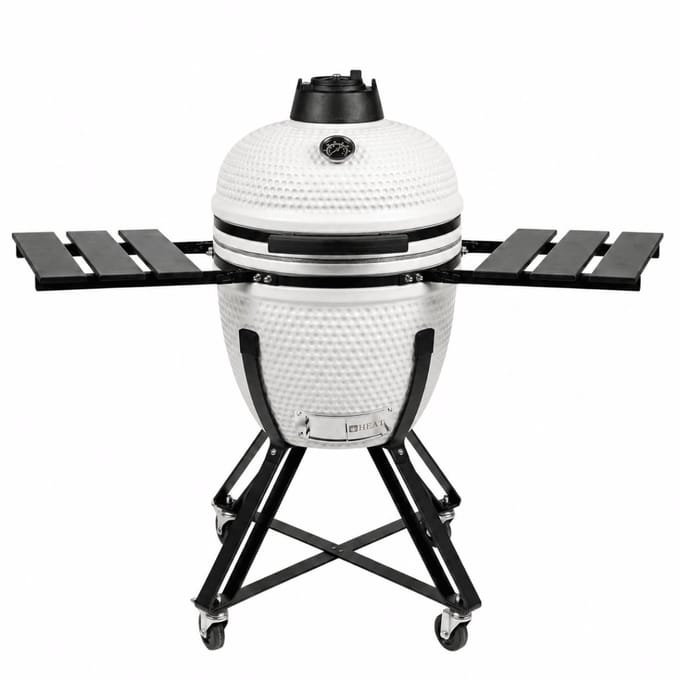 HEAT Outdoor Living Premium Kamado Barbecue Fyregg 18 Wit - grillen, roken, bakken