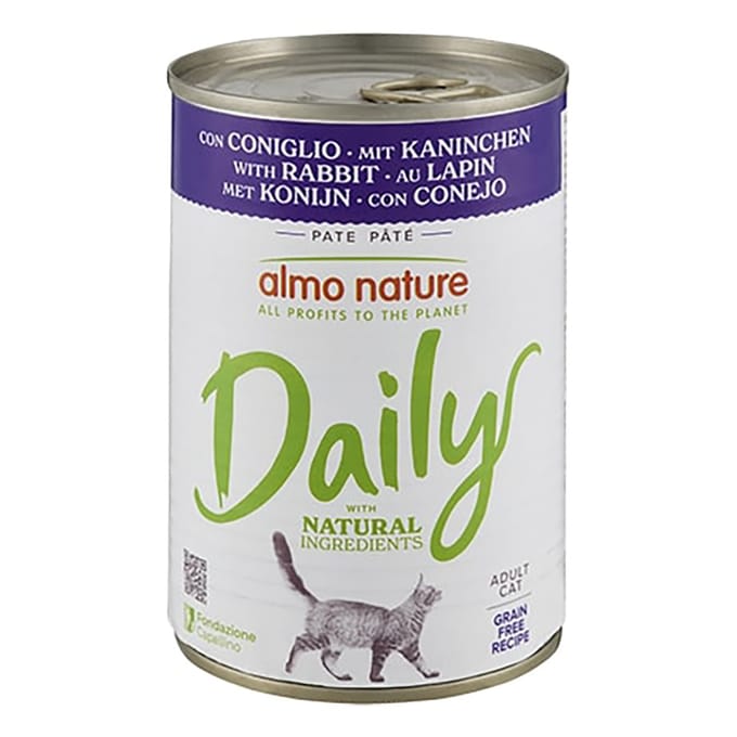 6x400g Konijn Almo Nature Daily Menu Kattenvoer