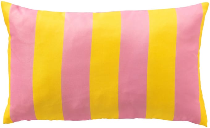Textino - APOLLO - buitenkussen 30x50 cm - gestreept - Quince - geel, roze