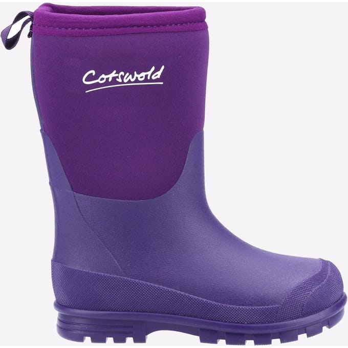 Cotswold Hilly Neoprene Tpr+neopreen Kinderen Paarse Regenlaarzen