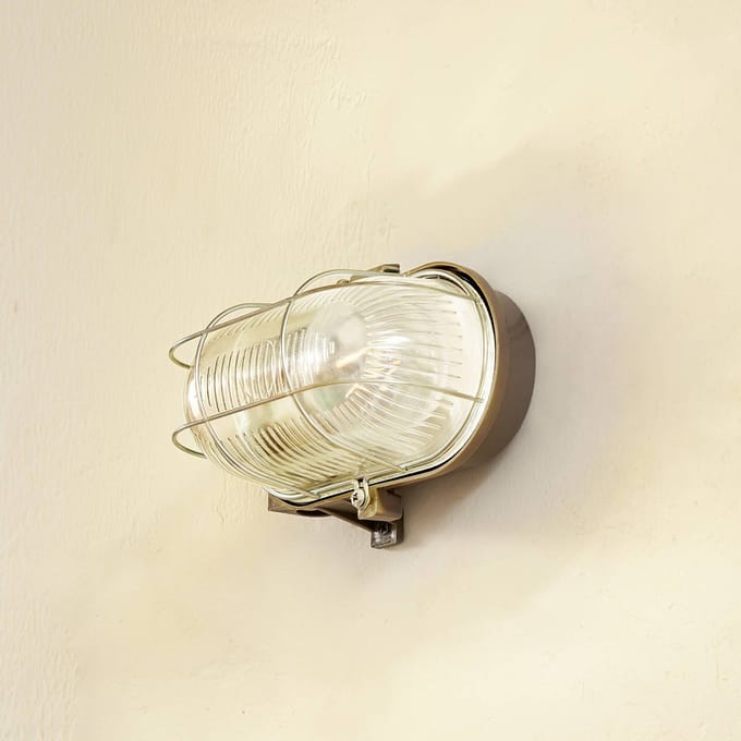 Prios buitenwandlamp Kirgo, grijs, kunststof, IP44