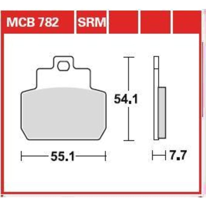 Remblokset TRW MCB782SRM