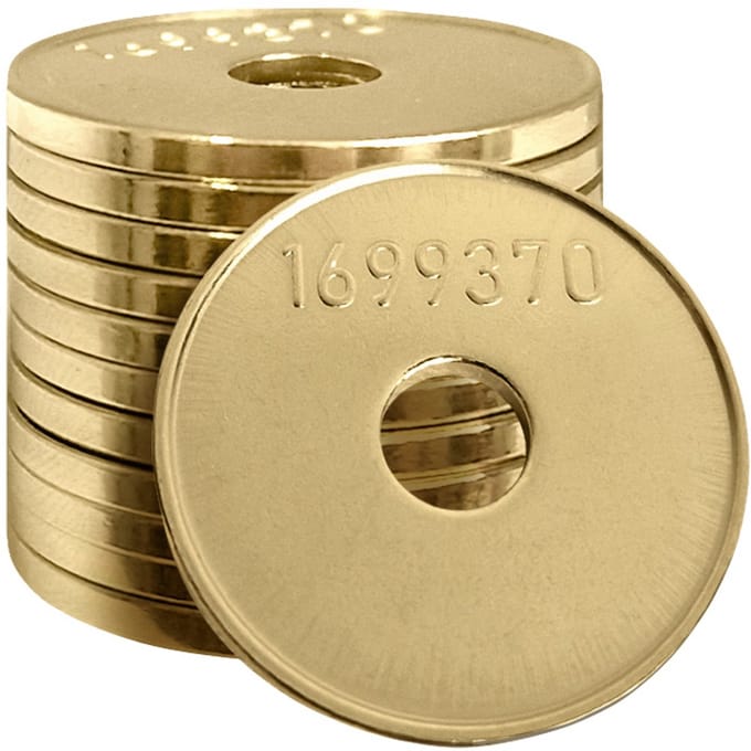 Naslag Miele munt 1699370 Ø24mm met gat - 100 stuks