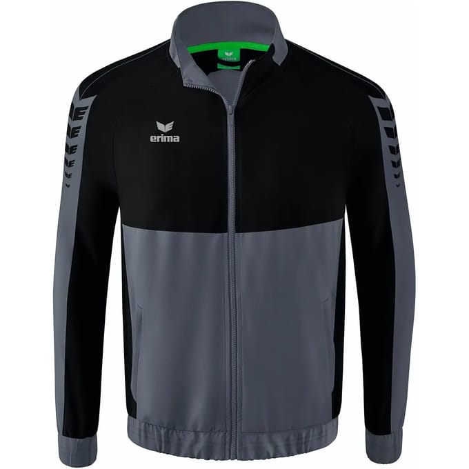 Erima Six Wings Presentatiejack Heren - Zwart / Slate Grey | Maat: M