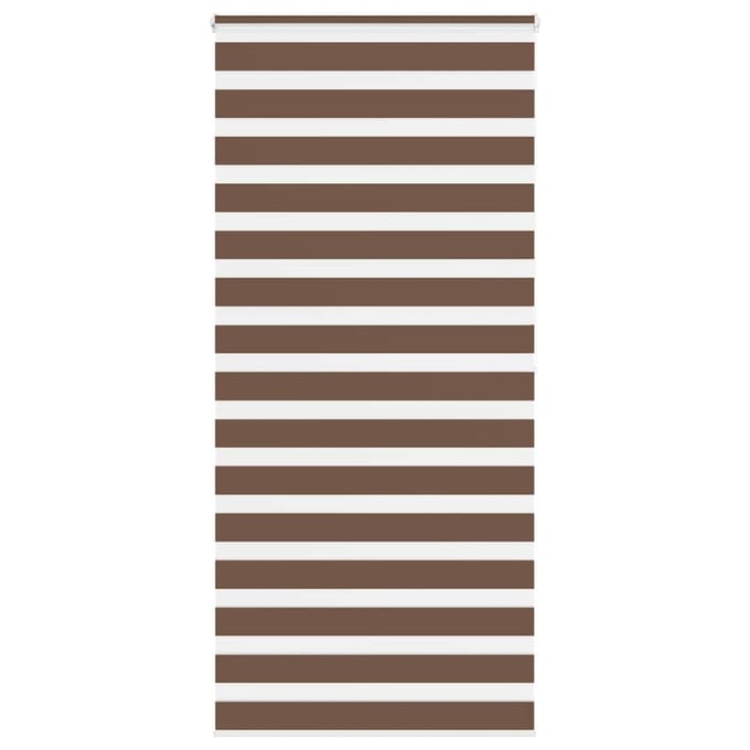 vidaXL - Zebra - rolgordijn - 105x200 - cm - stofbreedte - 100,9cm - polyester - bruin