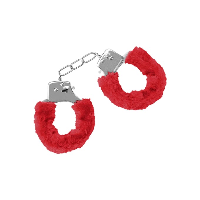 Handboeien met Rood Pluche
