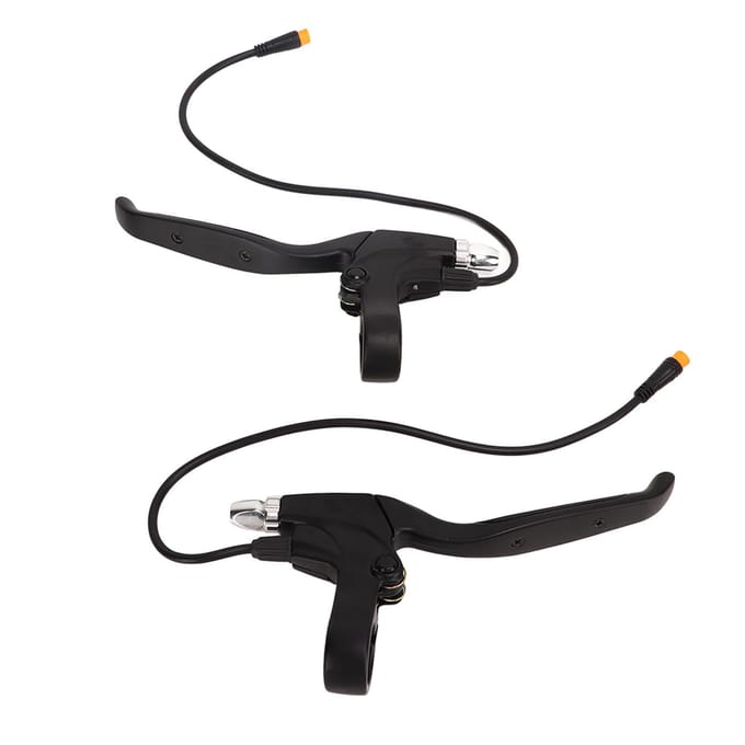 2 stuks Elektrische Fiets Remhendels 32cm Kabel Waterdichte Interface Remhandgrepen voor BAFANG BBSHD BBS01 black