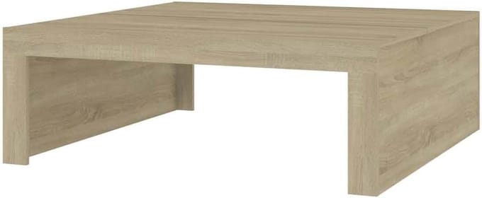 Salontafel - Bijzettafel Woonkamer - Centrum Woonkamer - Functioneel Chic Design - 100x100x35 cm - Sonoma Eiken