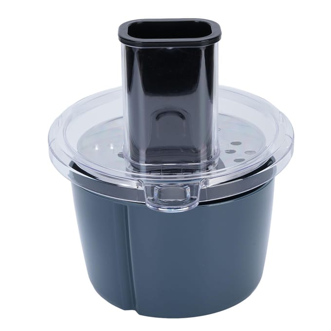 Foodprocessor Container Snijder Kit Blender Snijden Rasp Schijf Mes Foodprocessor Groentesnijder L(for 6.5-9kg) gray