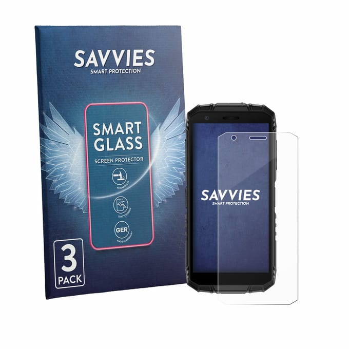 3 Stuks Savvies Screenprotector - geschikt voor Doogee Fire 3 - beschermfolie glas transparant