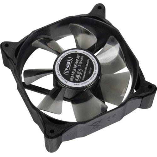 NoiseBlocker Multiframe M8-S2 PC-ventilator Zwart, Grijs (transparant) (b x h x d) 80 x 80 x 25 mm