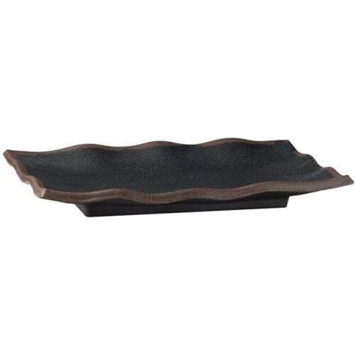 GGM Gastro (6 Stück) Tablett - MARONE - Melamin - 275x110mm - Höhe: 20mm