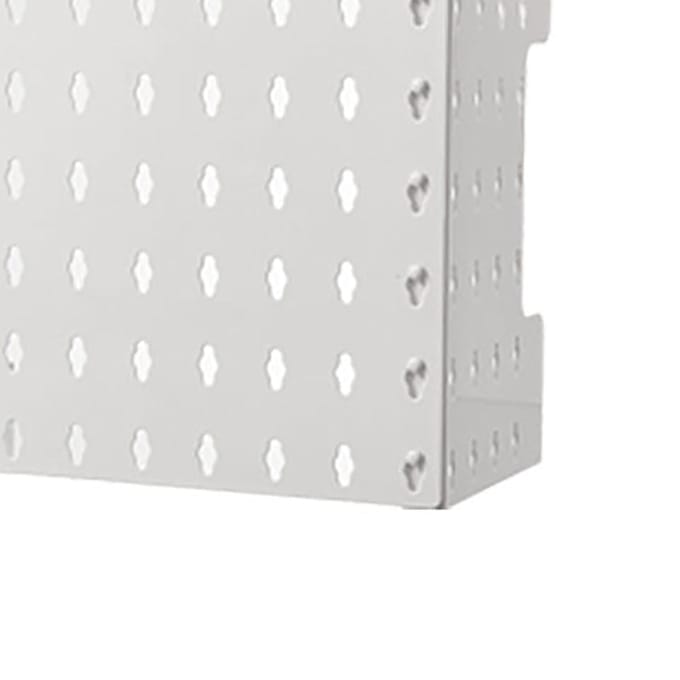 Pegboard Wandgemonteerde Display Multifunctioneel Ponsvrij Opbergrek Gas Waterverwarmer Pijpafdekking white